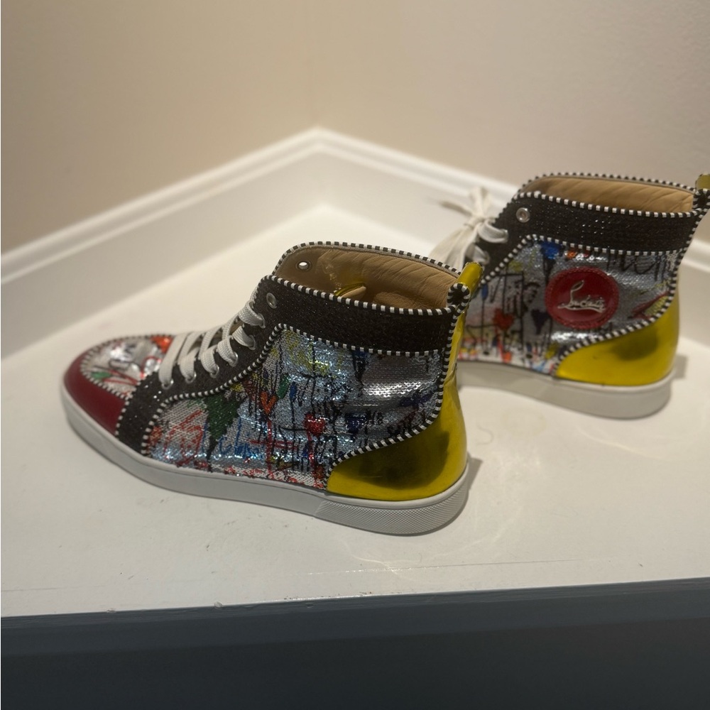 Christian Louboutin Multicolor High-Top Kids Sneakers